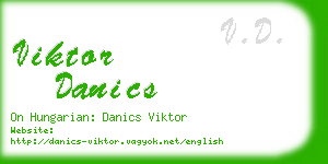 viktor danics business card